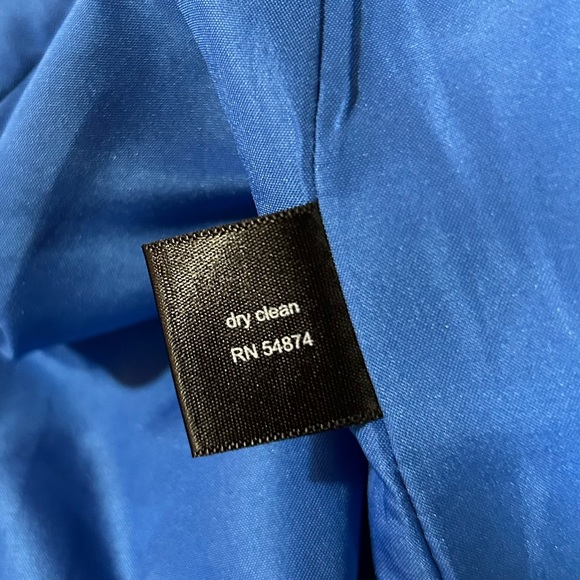 The Limited Blue Print Cotton Blazer - Picture 10 of 11